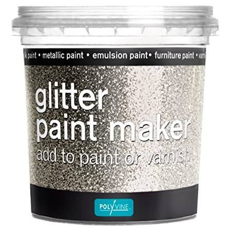 GLITTER PAINT MAKER SILVER 75G POLYVINE 